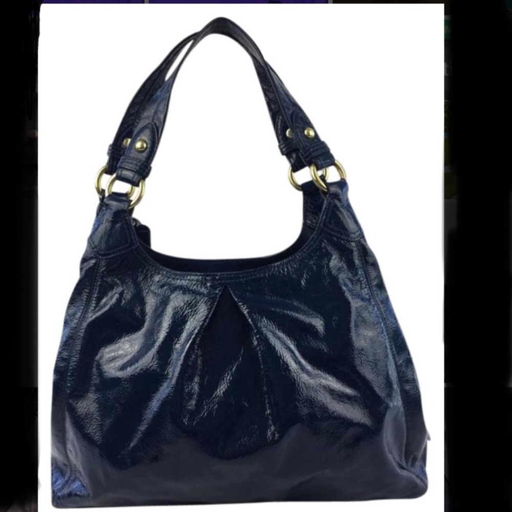 New!! Coach Maggie Mia Dark Blue Shoulder Bag
